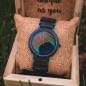 Preview: HOLZKERN | Der Tutor Leadwood Pfauenfeder Damen Herren Holzarmbanduhr